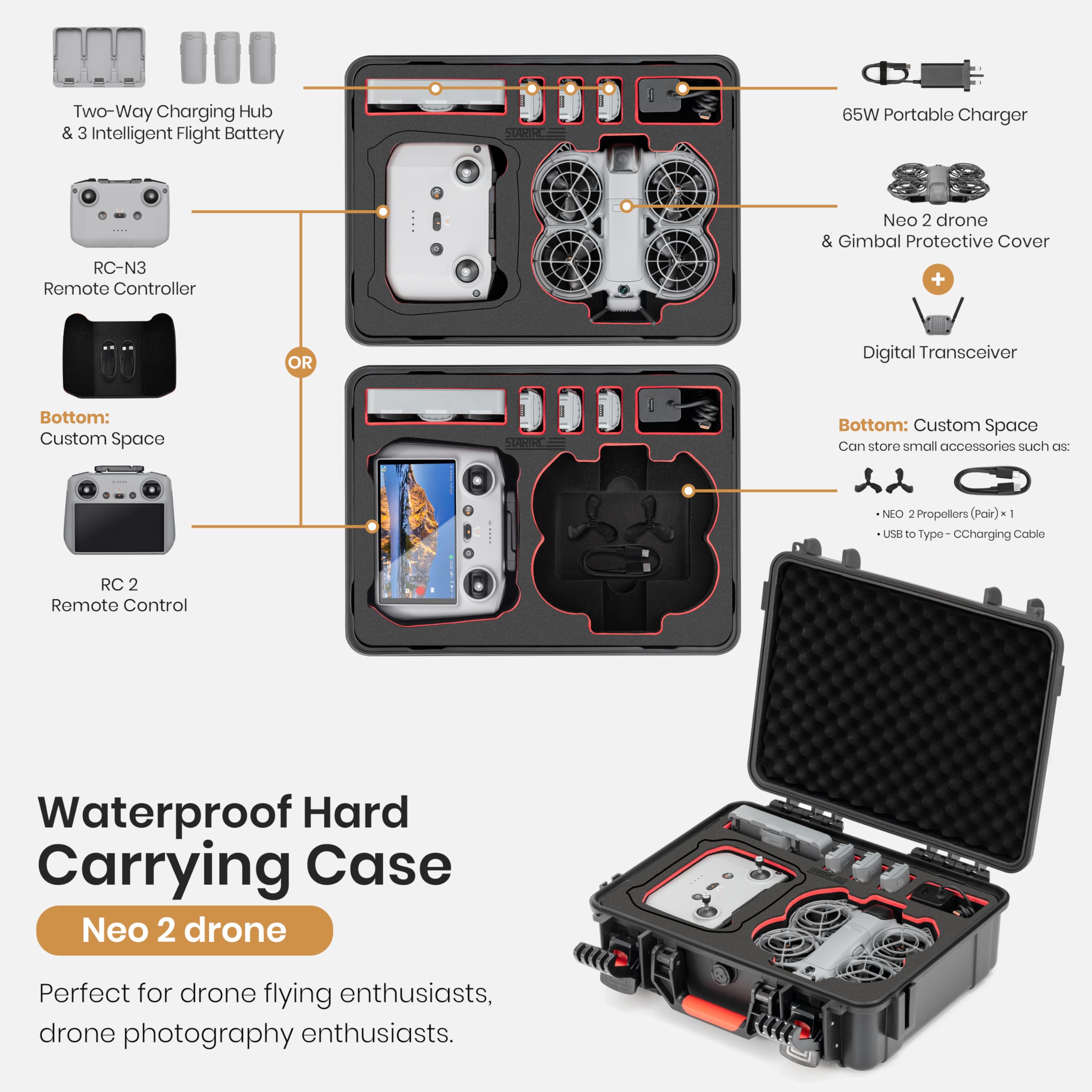 Custodia rigida impermeabile S - Drone Rc Cover recensione e prezzo
